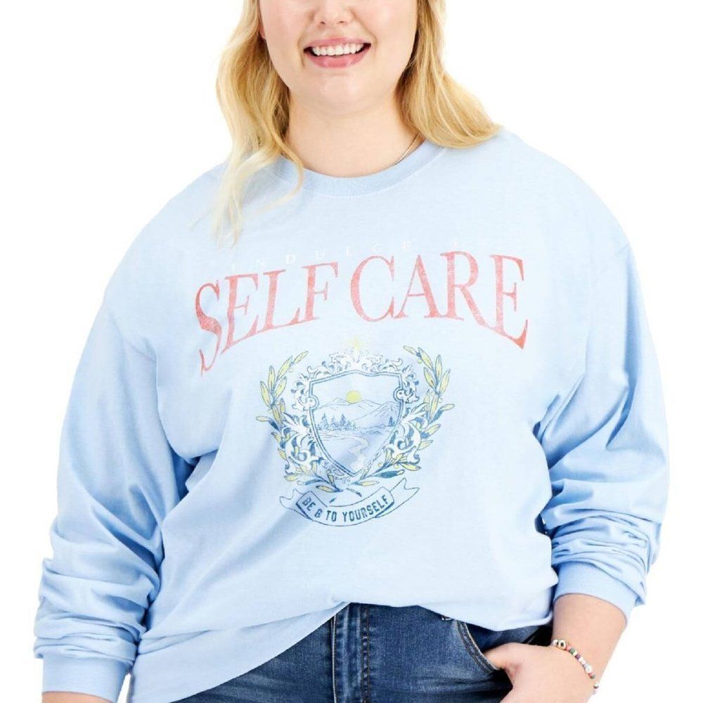 Love Tribe Trendy Plus Size Cotton Graphic Top